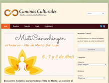 Tablet Screenshot of caminosculturales.com.ar